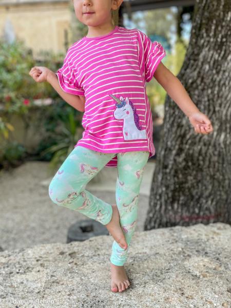 Baumwolljersey Isa Streifen Pink/Weiß  by Swafing